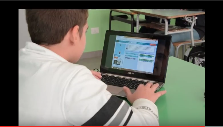 foto di allievo al pc