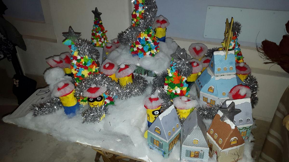 presepe con materiali da riciclo