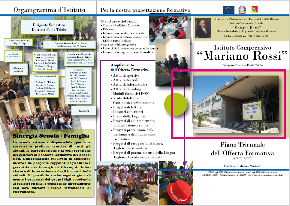 dépliant scuola